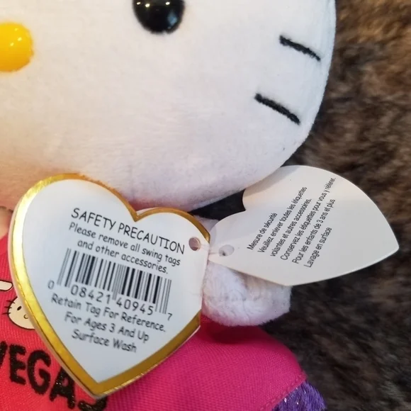 Ty Beanie Babies I ❤ Las Vegas plush Hello Kitty - Picture 6 of 7